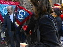 Ceremony in Ravensbruck