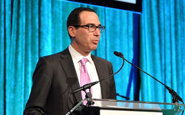 Steven Mnuchin speaking at City Harvest: An Event Of Practical Magic in New York City, April 24, 2014. (Andrew H. Walker/Getty Images for City Harvest)