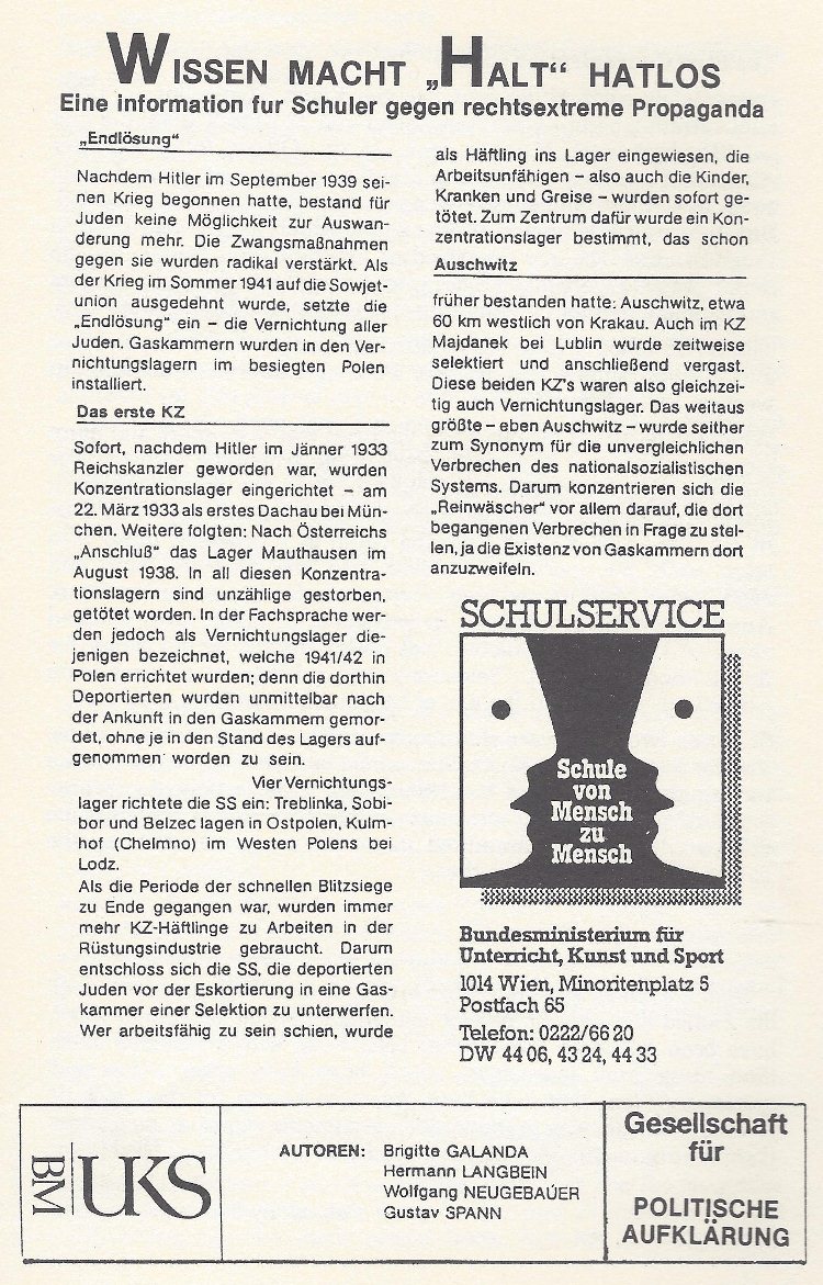 The 'Müller Document'