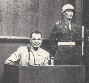 Herman Göring during the Nuremberg Tribunal Herman Göring during the Nuremberg Tribunal