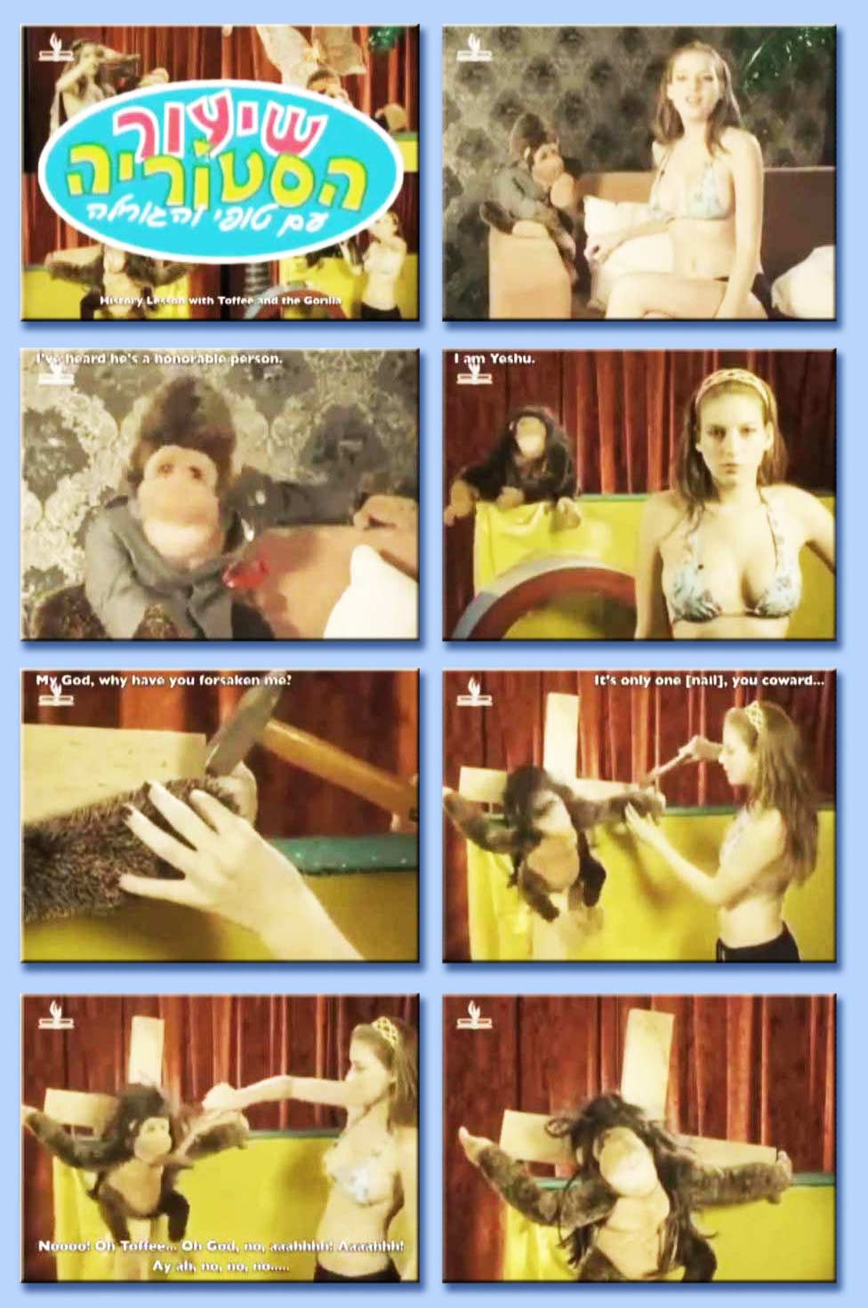 gesù gorilla crocifisso