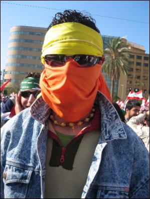 A young demonstrator