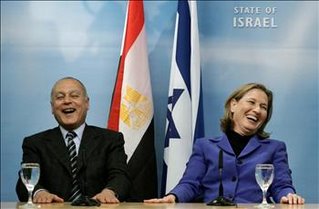 Egyptian FM with Livni
