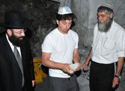 Google co-founder Brin at Western Wall