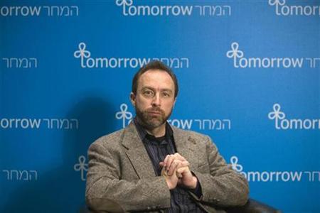 Wikipedia&acute;s Jimmy Wales at the Israeli Presidential Conference in Jerusalem on Oct. 22, 2009.
