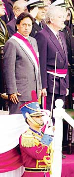 Pres. Alejandro Toledo with David Waisman