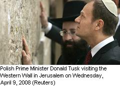 Donald Tusk at Wailing Wall